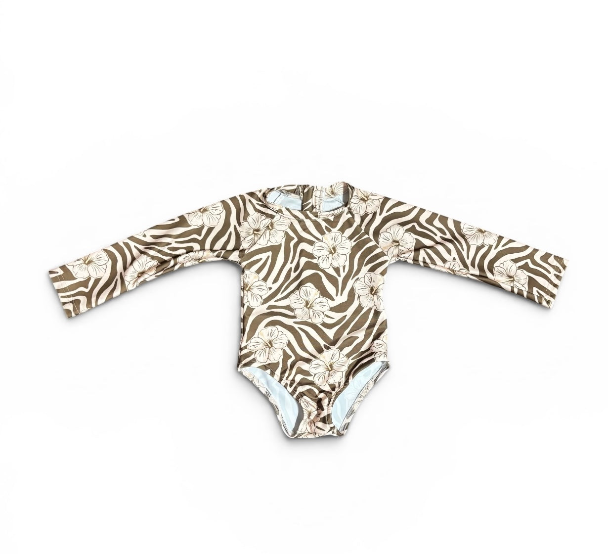Longsleeve Kini (Brown Zebra x Pua Print)