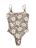 Brown Zebra Pua Bodysuit