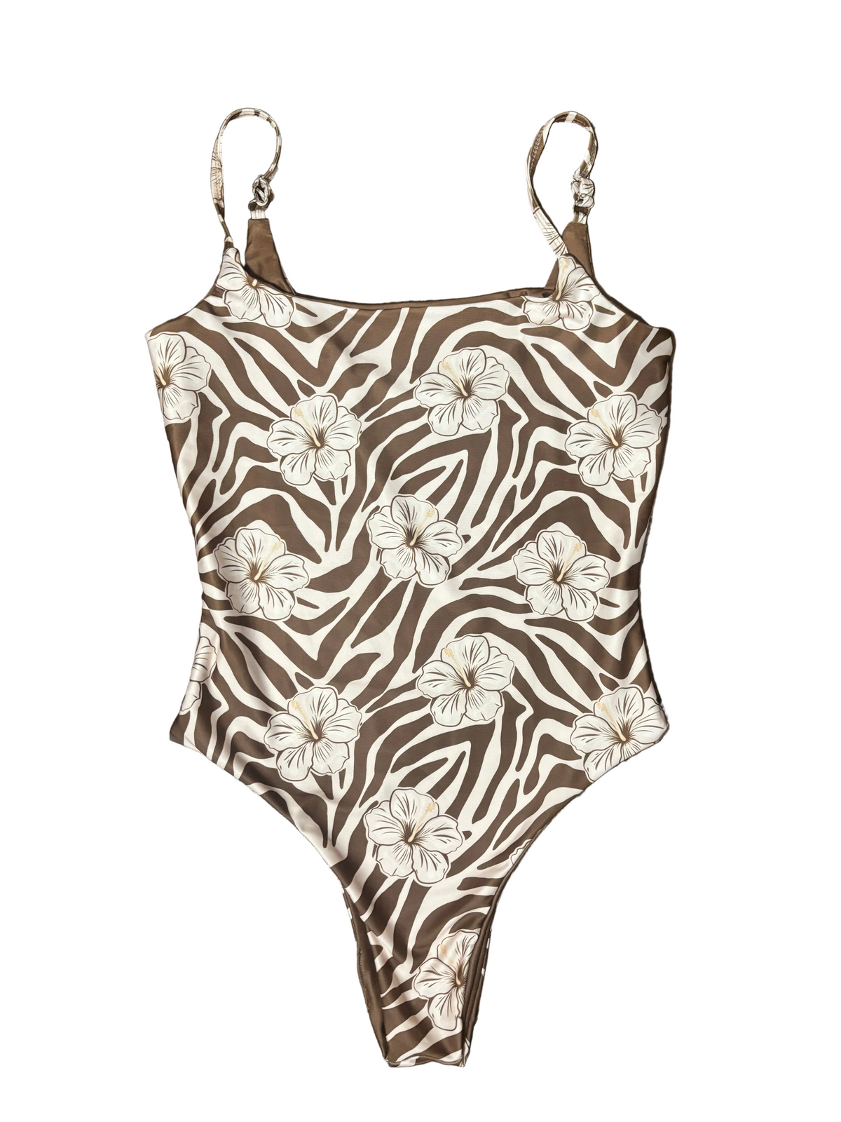 Brown Zebra Pua Bodysuit